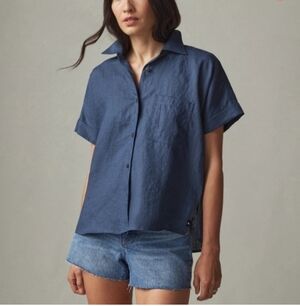 AMERICAN GIANT Easy Linen Top Shirt - XLARGE
